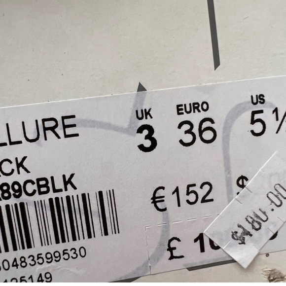 Topshop Black Leather and Suede Ballure Knee High Heeled Boots - Picture 6 of 8